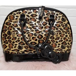 Loungefly loves Hello kitty Leopard Dome purse